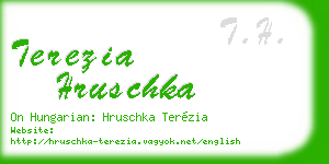terezia hruschka business card